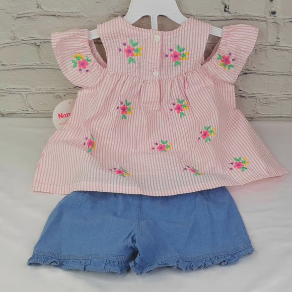 'NANETTE KIDS' 2-PIECE 'FLOWERS A'BOUT' TOP & SHORT SET - Picture 13 of 15